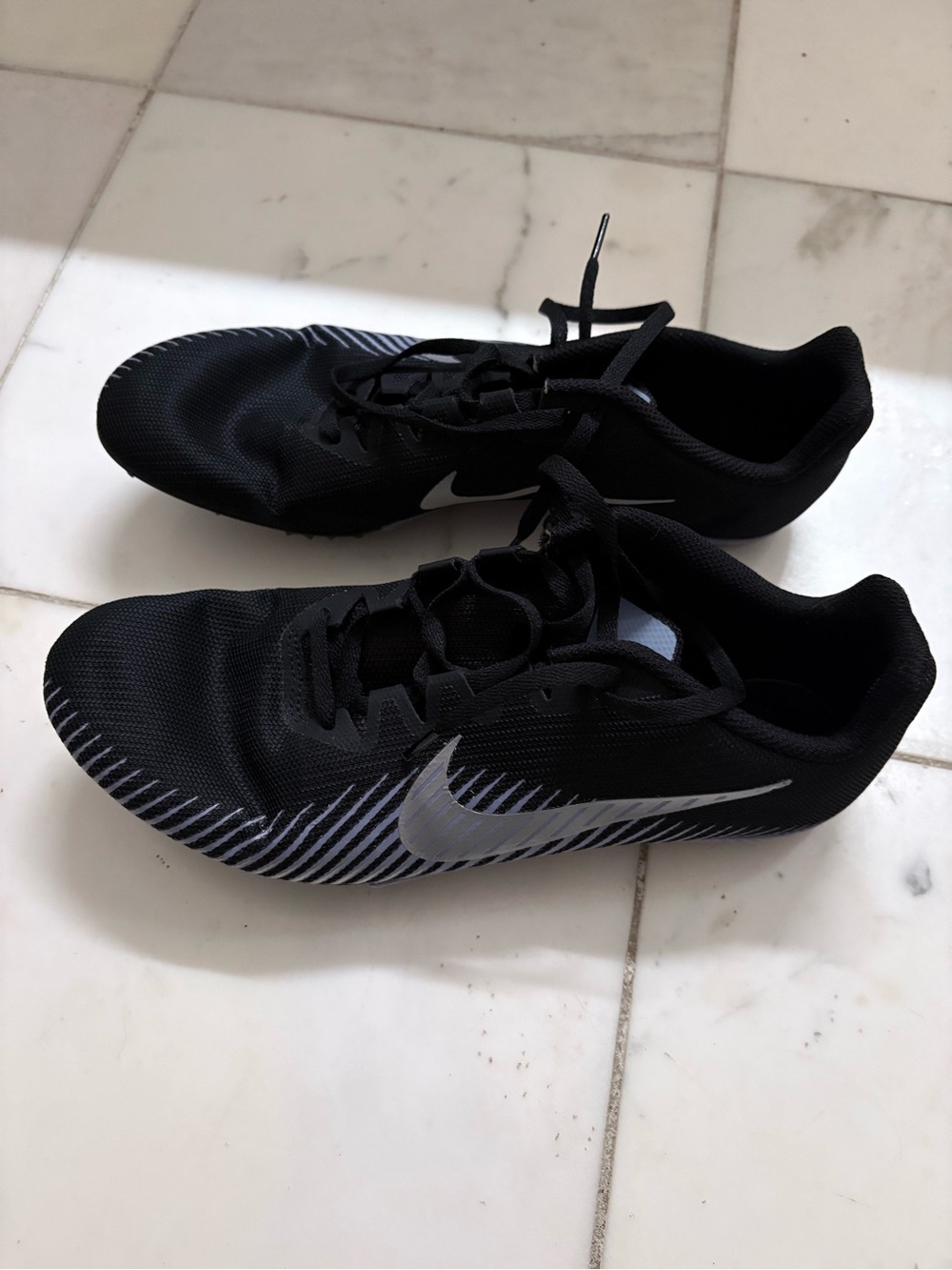 Nike Black and White Racing Multi-Use Lace-Up Shoe
